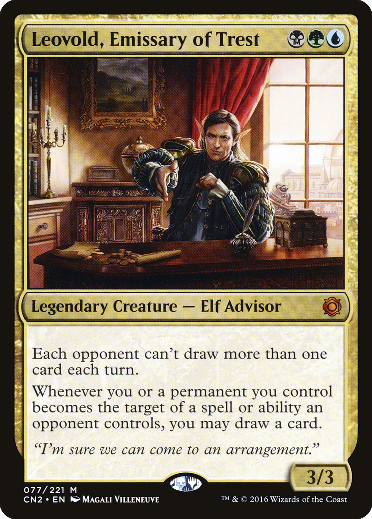 Leovold, Emissary of Trest (CN2-077) [Conspiracy: Take the Crown] Foil MTG Single Wizards of the Coast