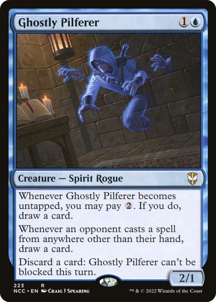 Ghostly Pilferer (NCC-223) [New Capenna Commander] MTG Single Wizards of the Coast
