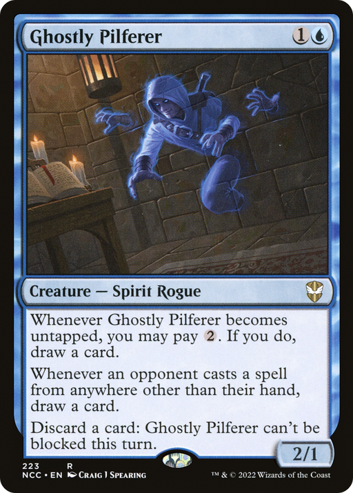 Ghostly Pilferer (NCC-223) [New Capenna Commander] MTG Single Wizards of the Coast