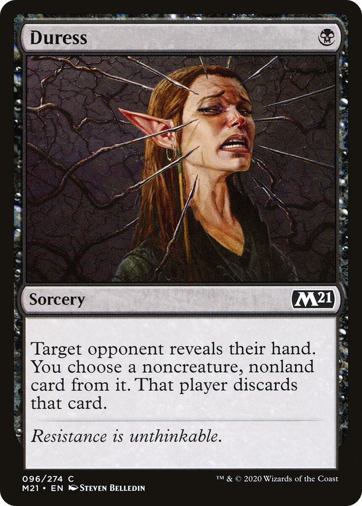 Duress (M21-096) [Core Set 2021] Foil MTG Single Wizards of the Coast