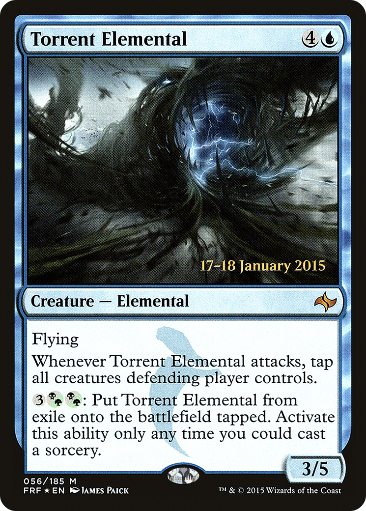 Torrent Elemental (PRE-056) [Fate Reforged Promos] Foil MTG Single Wizards of the Coast