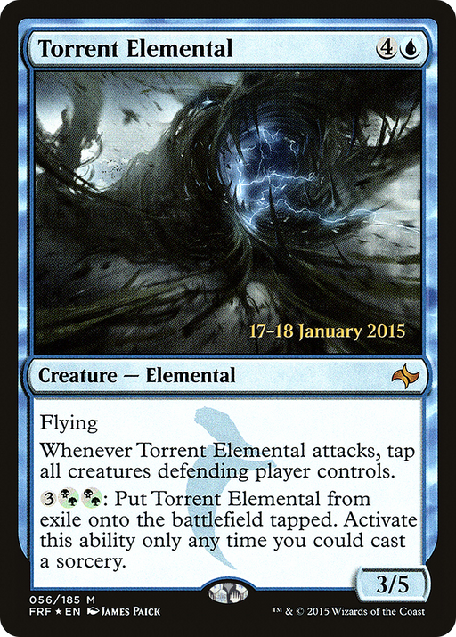 Torrent Elemental (PRE-056) [Fate Reforged Promos] Foil MTG Single Wizards of the Coast