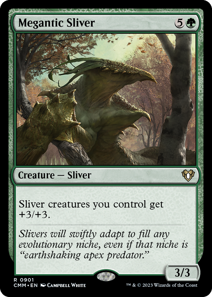 Megantic Sliver (CMM-901) [Commander Masters] MTG Single Wizards of the Coast