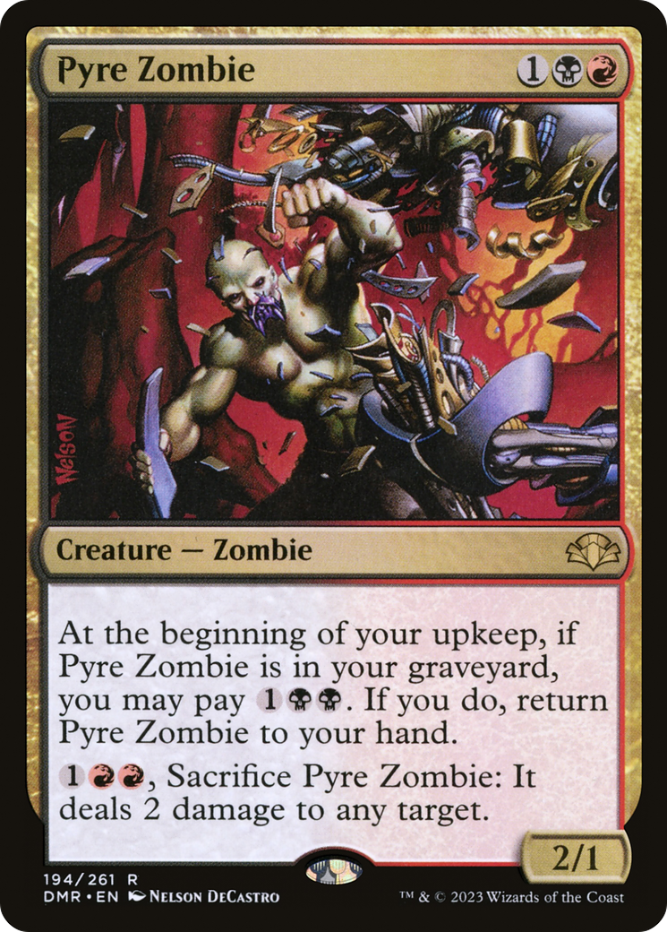 Pyre Zombie (DMR-194) [Dominaria Remastered] MTG Single Wizards of the Coast