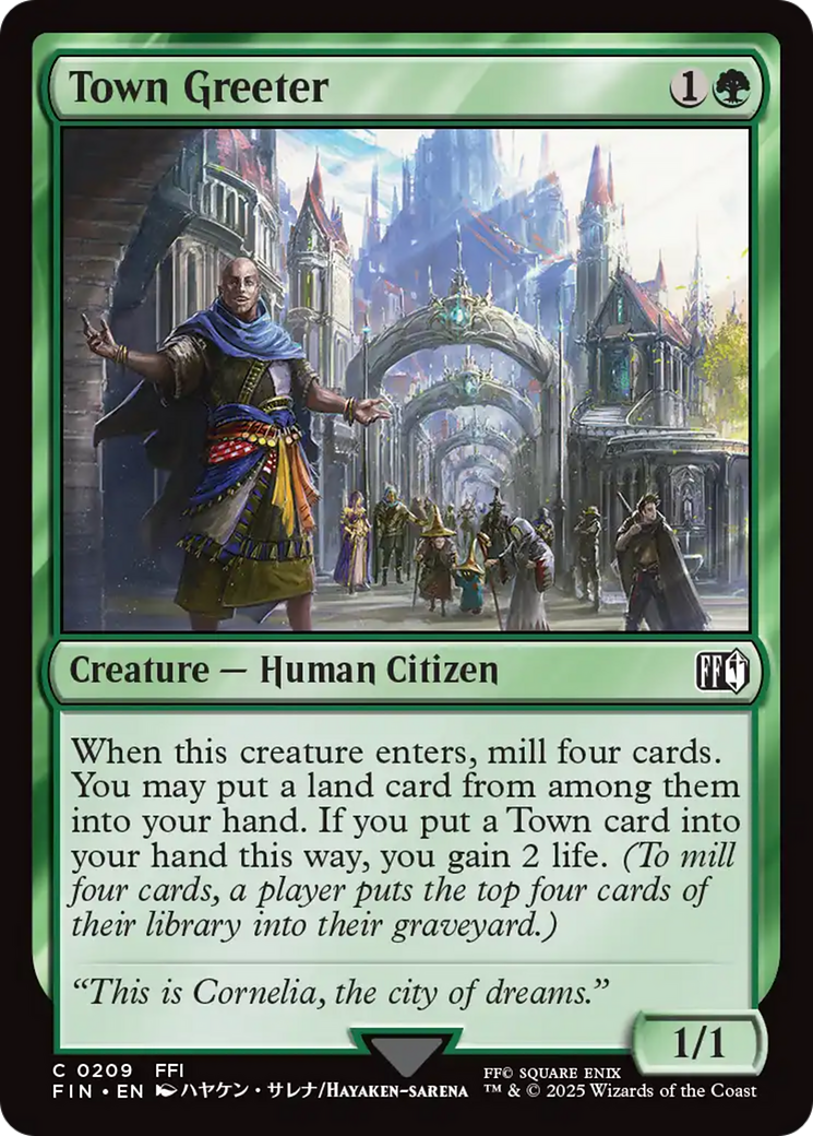 Town Greeter (FIN-209) [FINAL FANTASY] MTG Single Wizards of the Coast