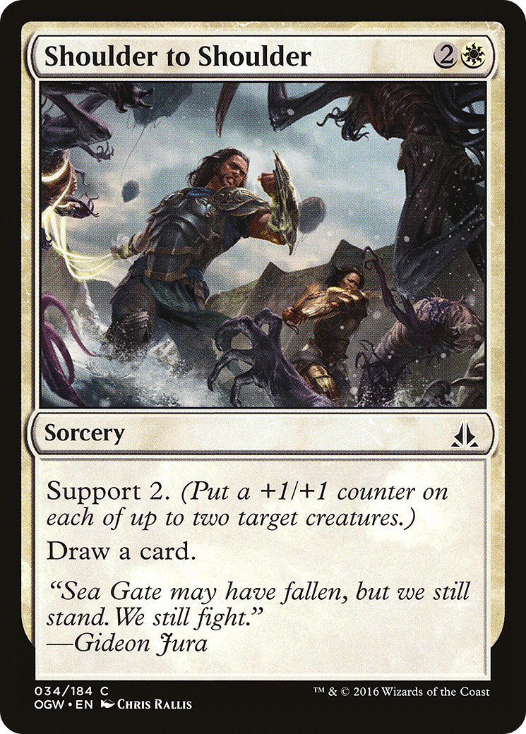 Shoulder to Shoulder (OGW-034) [Oath of the Gatewatch] Foil MTG Single Wizards of the Coast