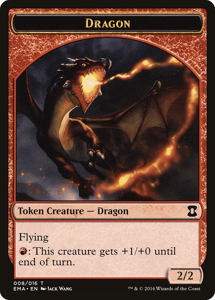 Dragon (EMA-008) [Tokens] Eternal Masters Tokens MTG Single Wizards of the Coast