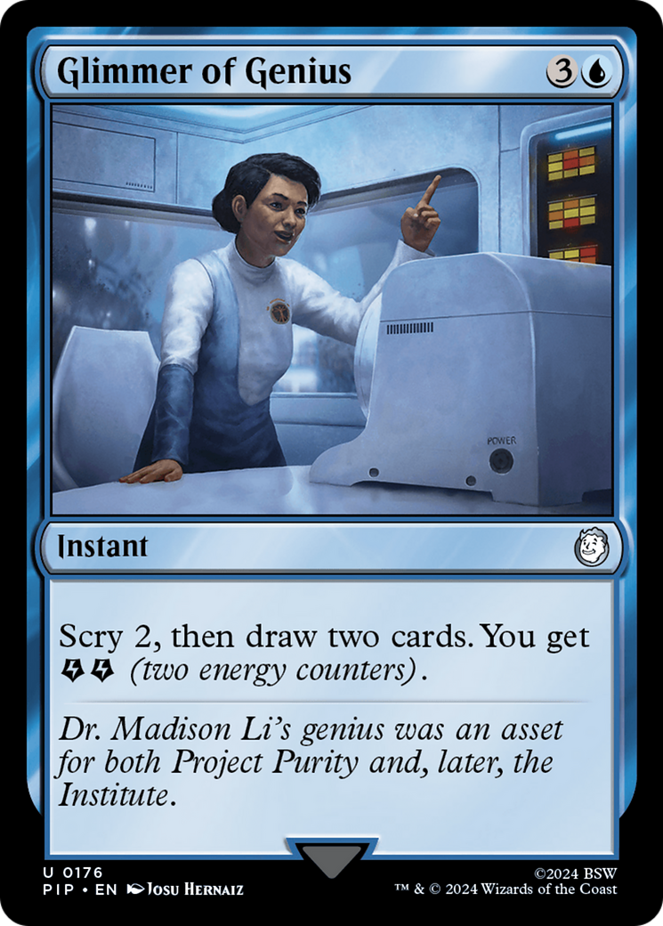 Glimmer of Genius (PIP-176) [Fallout] MTG Single Wizards of the Coast