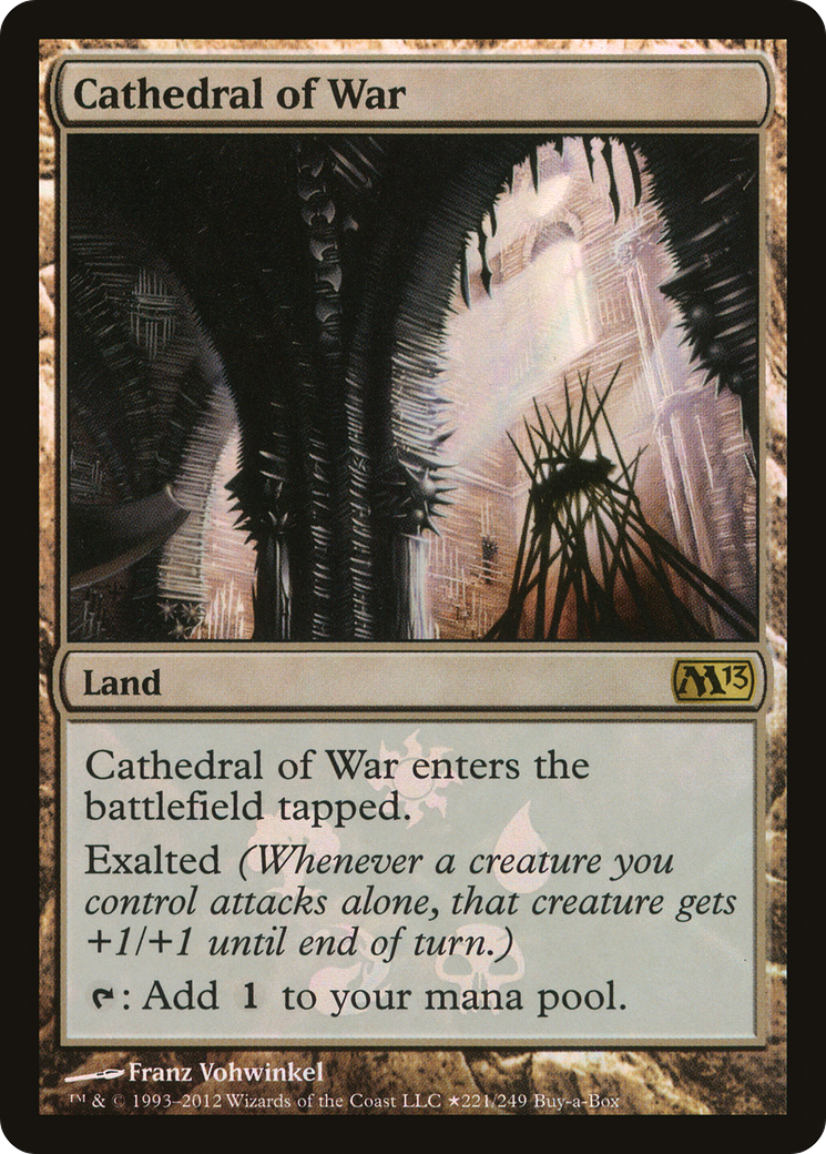 Cathedral of War (BABP-221) [Magic 2013 Promos] Foil MTG Single Wizards of the Coast
