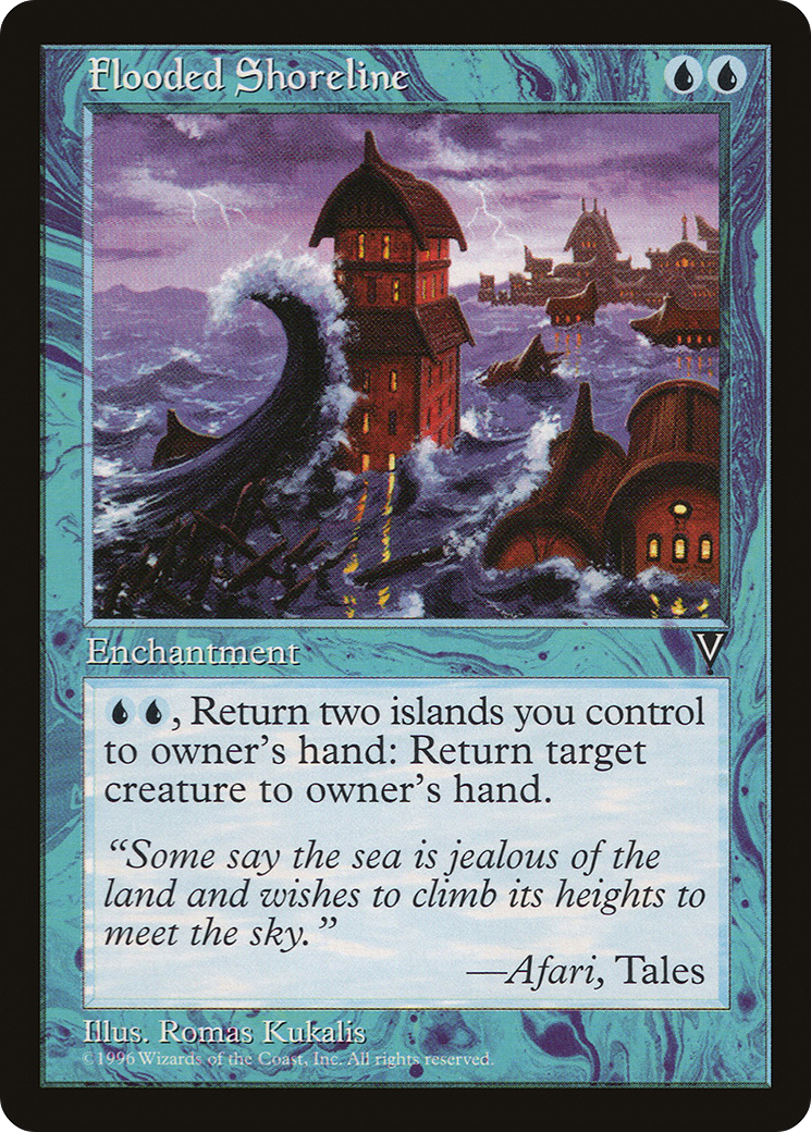 Flooded Shoreline (VIS-) [Visions] MTG Single Wizards of the Coast