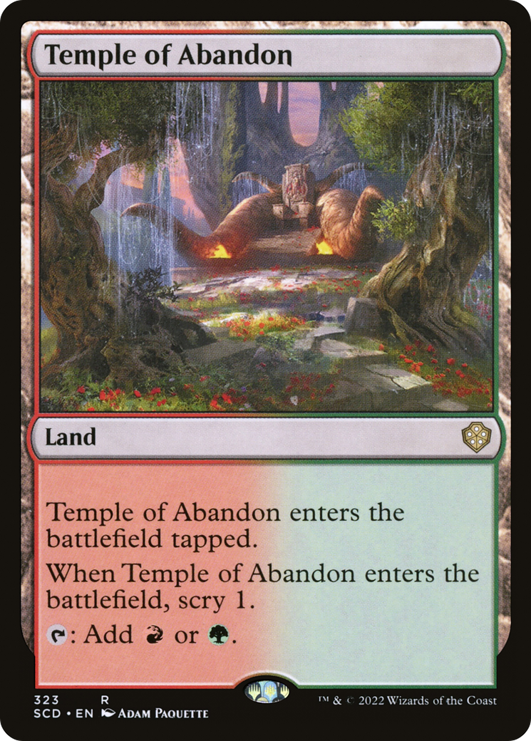 Temple of Abandon (SCD-323) [Starter Commander Decks] MTG Single Wizards of the Coast