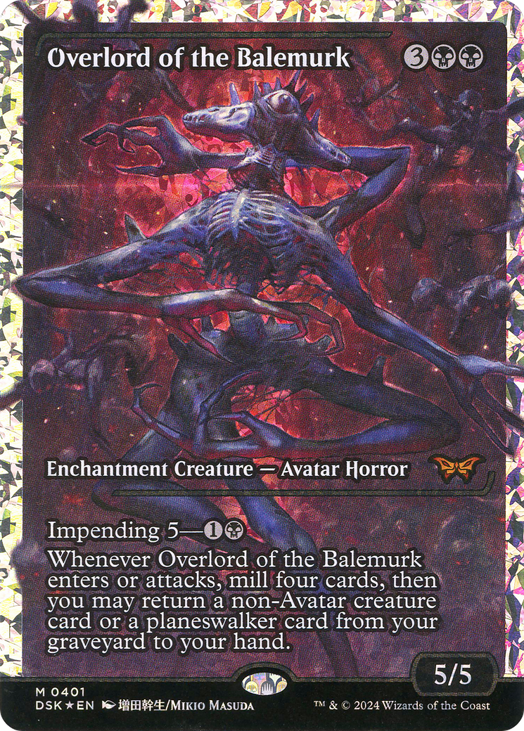 Overlord of the Balemurk (Fracture Foil) (DSK-401) [Duskmourn: House of Horror] (Showcase) Foil MTG Single Wizards of the Coast