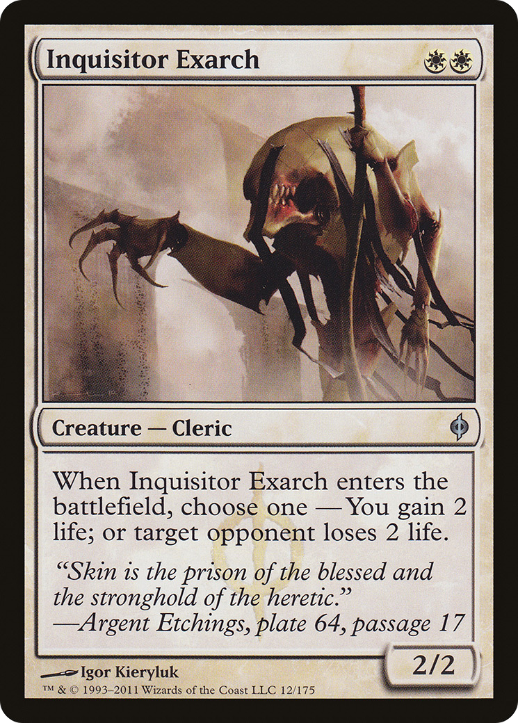 Inquisitor Exarch [New Phyrexia] MTG Single Magic: The Gathering