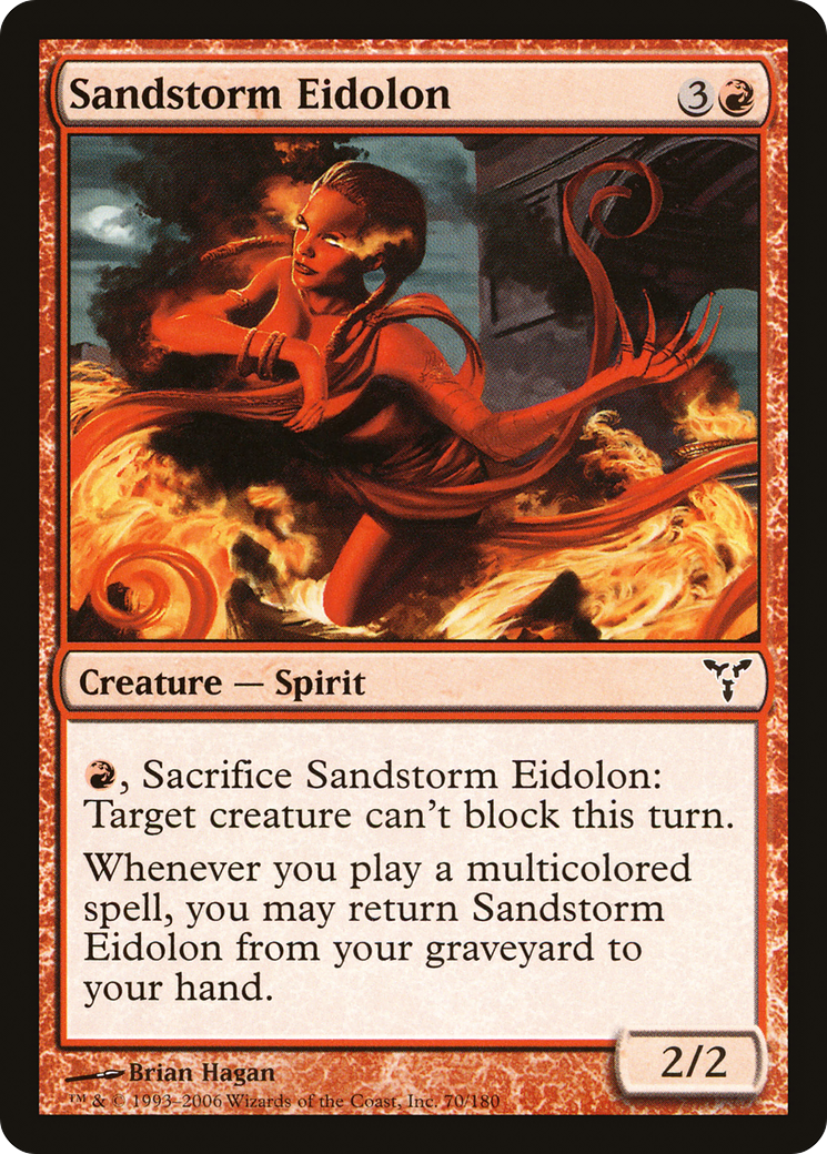 Sandstorm Eidolon (DIS-070) [Dissension] Foil MTG Single Wizards of the Coast