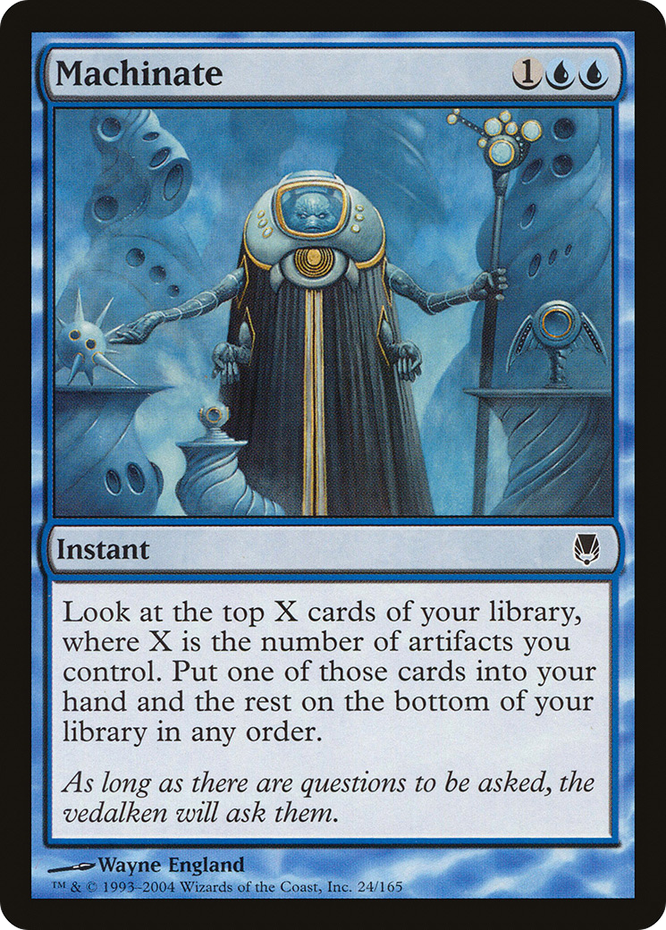 Machinate (DST-024) [Darksteel] MTG Single Wizards of the Coast