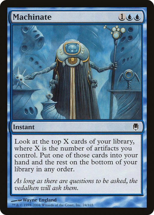 Machinate (DST-024) [Darksteel] MTG Single Wizards of the Coast