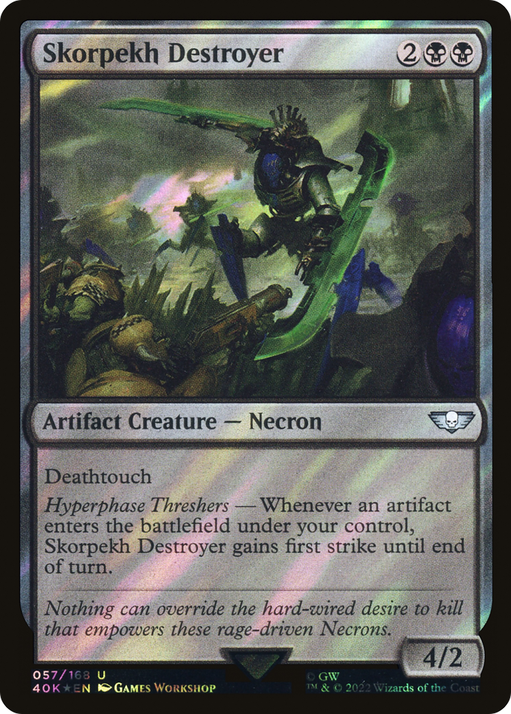 Skorpekh Destroyer (40K-57★) [Warhammer 40,000 Commander] Foil MTG Single Wizards of the Coast