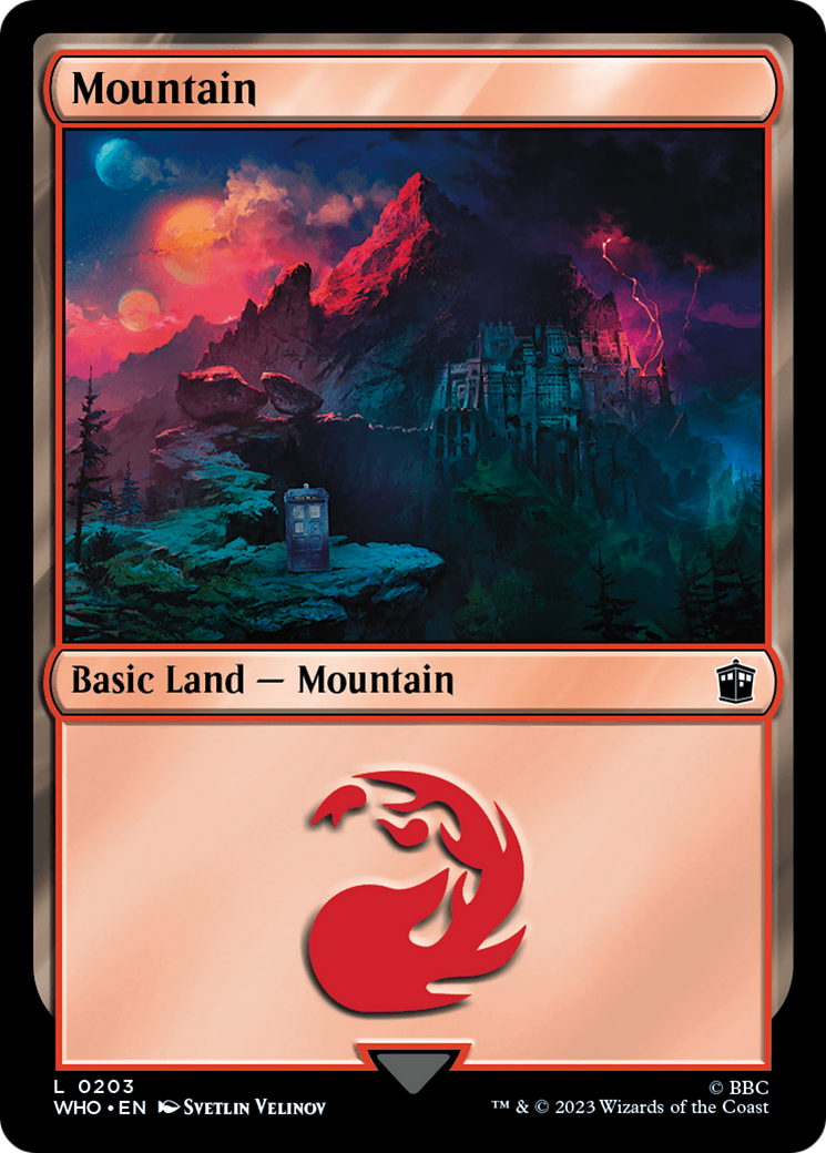 Mountain (0203) (WHO-203) [Doctor Who] MTG Single Wizards of the Coast