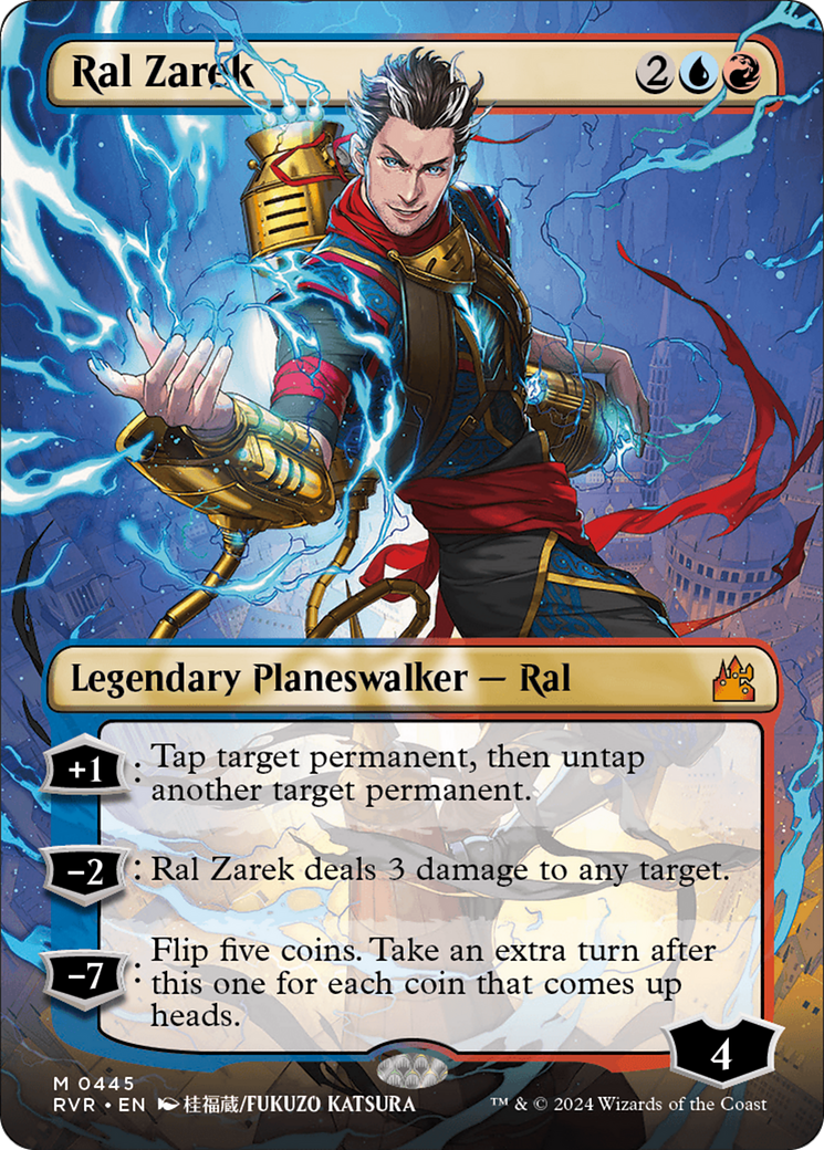 Ral Zarek (Anime Borderless) (RVR-445) [Ravnica Remastered] (Borderless) MTG Single Wizards of the Coast