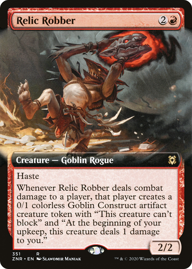 Relic Robber (ZNR-351) [Zendikar Rising] (Extended Art) Foil MTG Single Wizards of the Coast
