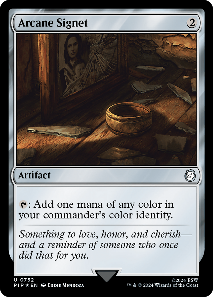 Arcane Signet (Surge Foil) (PIP-752) [Fallout] Foil MTG Single Wizards of the Coast