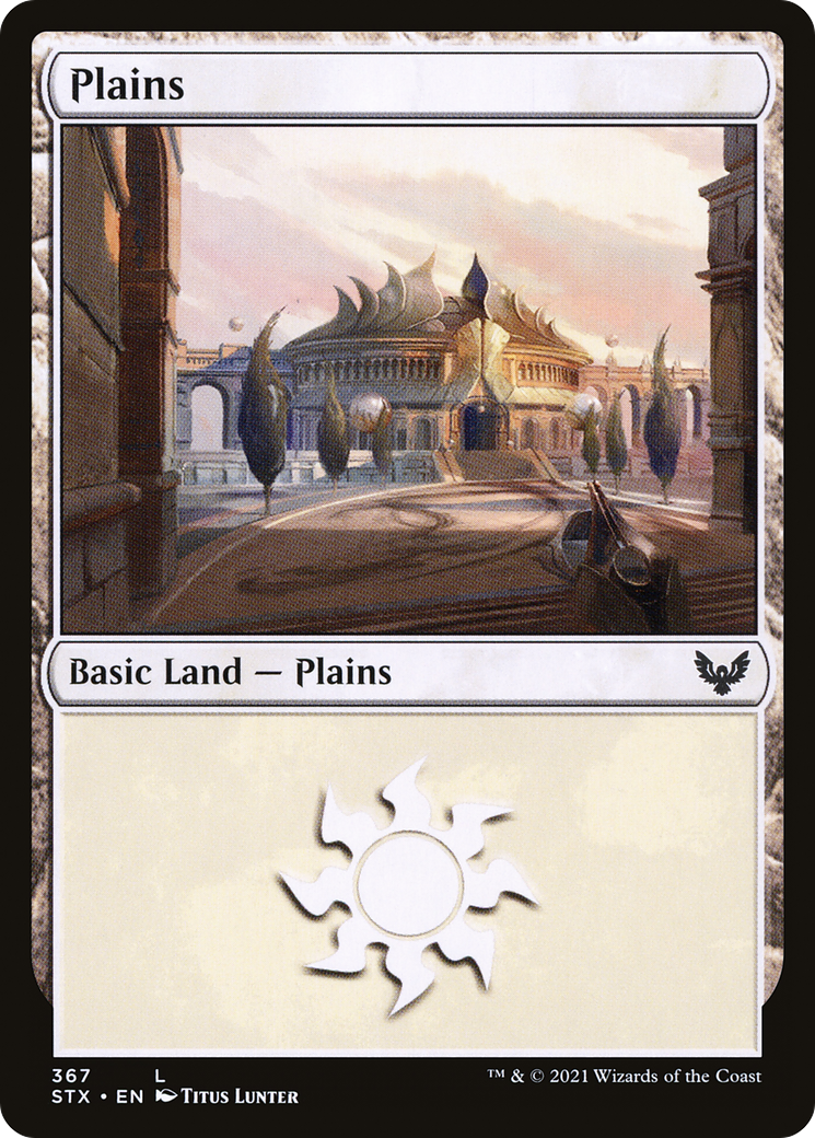 Plains (367) (STX-367) [Strixhaven: School of Mages] MTG Single Wizards of the Coast