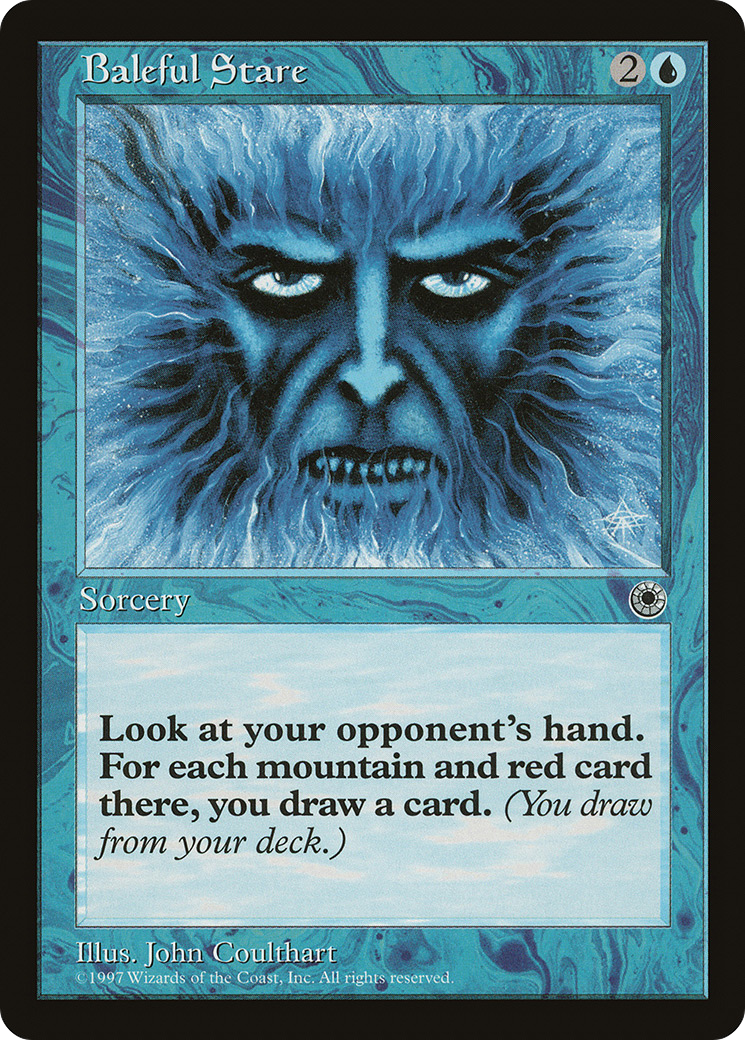 Baleful Stare (POR-) [Misc] Portal MTG Single Wizards of the Coast