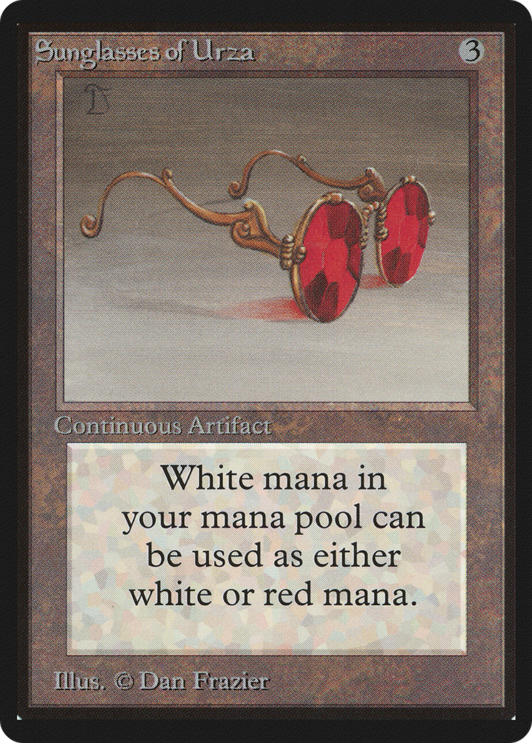 Sunglasses of Urza (LEB-272) [Oldschool] Limited Edition Beta MTG Single Wizards of the Coast