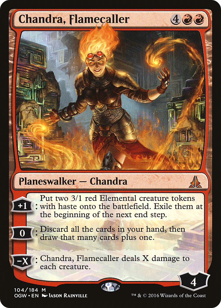 Chandra, Flamecaller (OGW-104) [Oath of the Gatewatch] Foil MTG Single Wizards of the Coast