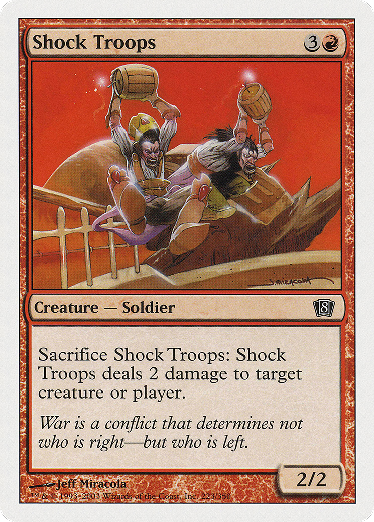 Shock Troops (8ED-223) [8th Edition] Foil MTG Single Wizards of the Coast