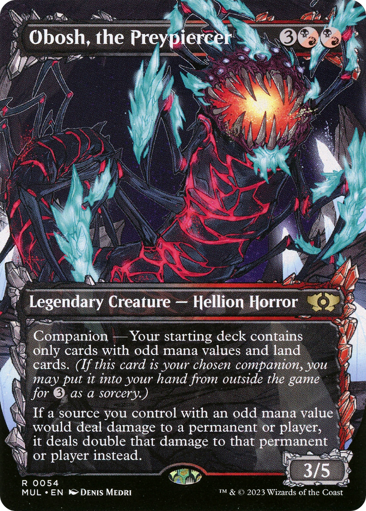 Obosh, the Preypiercer (MUL-054) [Multiverse Legends] (Showcase) (Borderless) MTG Single Wizards of the Coast