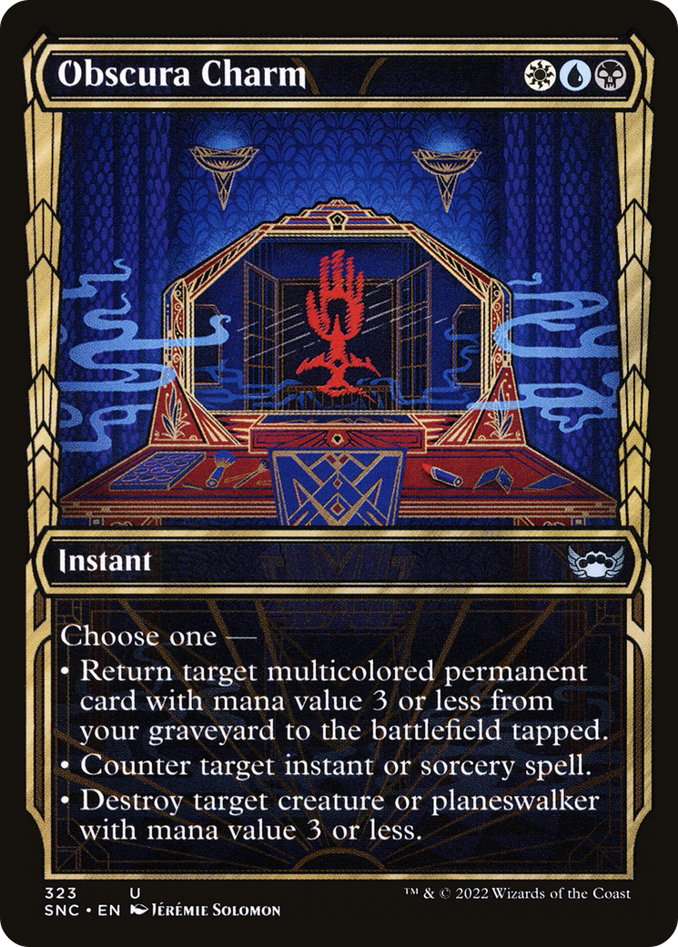 Obscura Charm (SNC-323) [Streets of New Capenna] (Showcase) MTG Single Wizards of the Coast