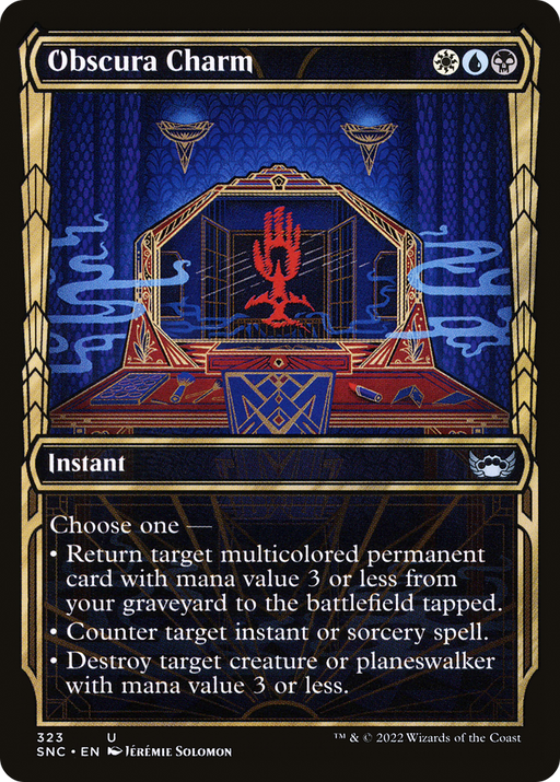 Obscura Charm (SNC-323) [Streets of New Capenna] (Showcase) Foil MTG Single Wizards of the Coast