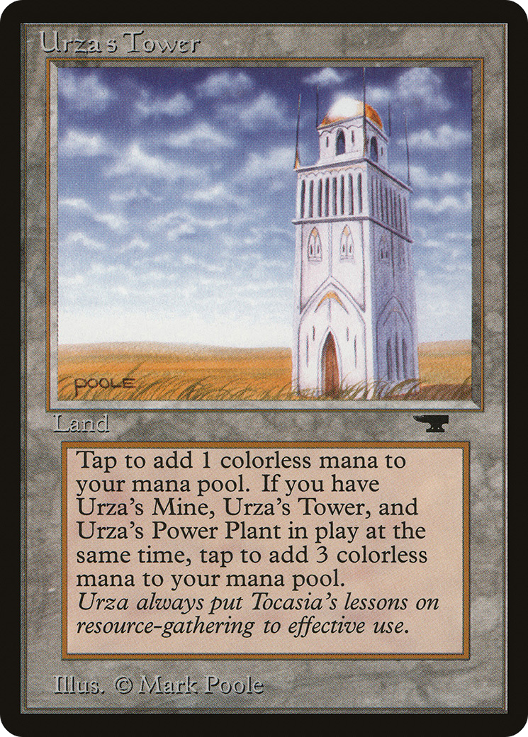 Urza's Tower (Plains) (ATQ-) [Oldschool] Antiquities MTG Single Wizards of the Coast