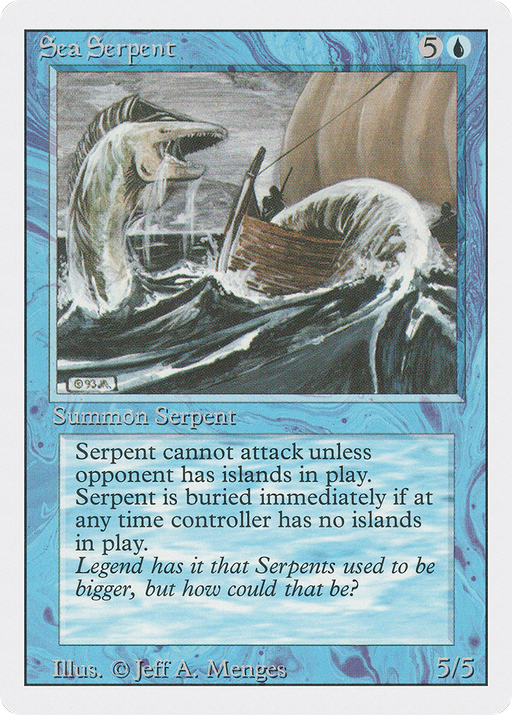 Sea Serpent (3ED-078) [Revised Edition] MTG Single Wizards of the Coast