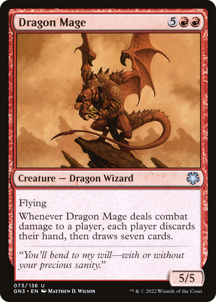 Dragon Mage (GN3-073) [Misc] Game Night: Free-for-All MTG Single Wizards of the Coast