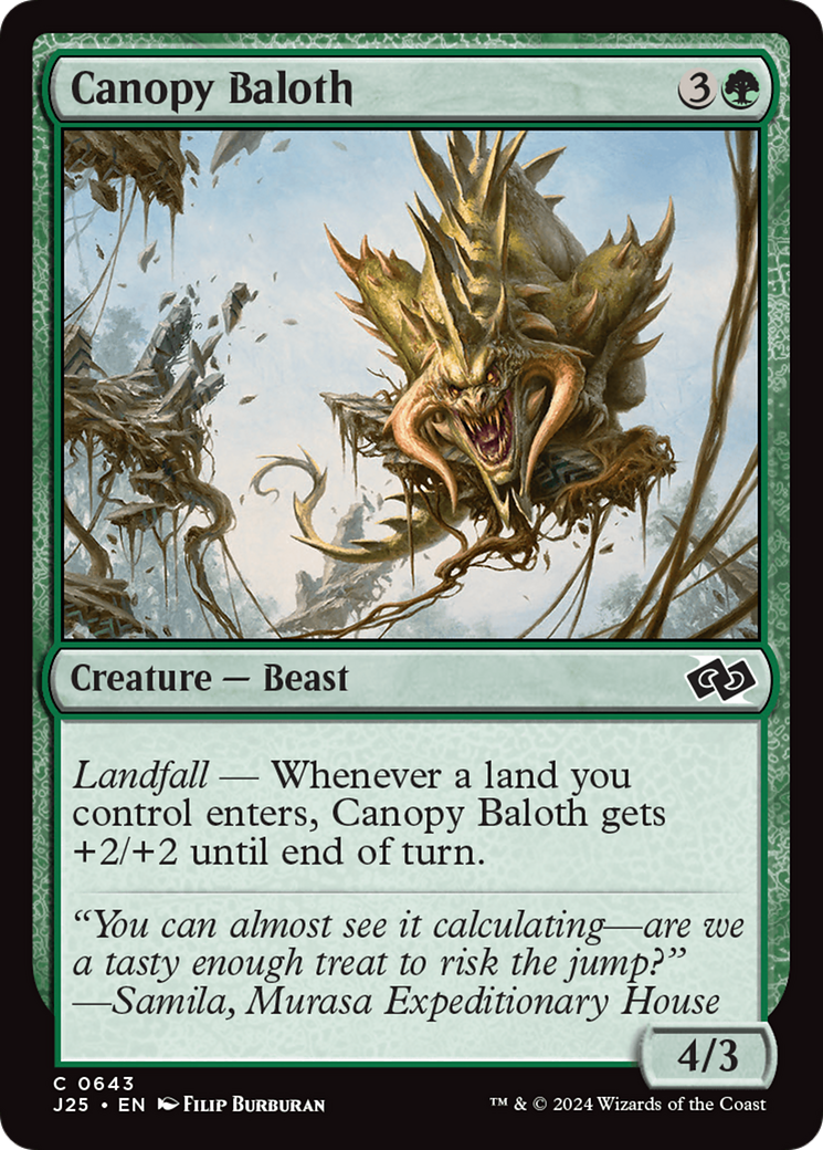 Canopy Baloth (J25-643) [Foundations Jumpstart] MTG Single Wizards of the Coast