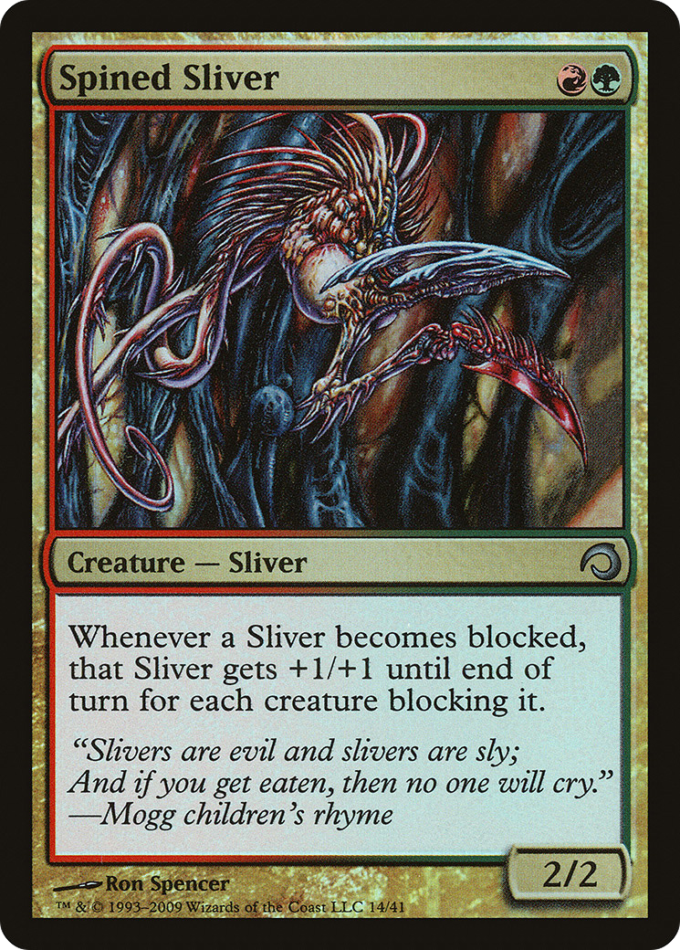 Spined Sliver (PDS-014) [Misc] Premium Deck Series: Slivers Foil MTG Single Wizards of the Coast