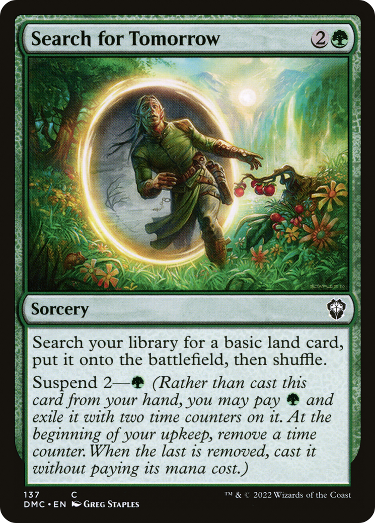 Search for Tomorrow (DMC-137) [Dominaria United Commander] MTG Single Wizards of the Coast