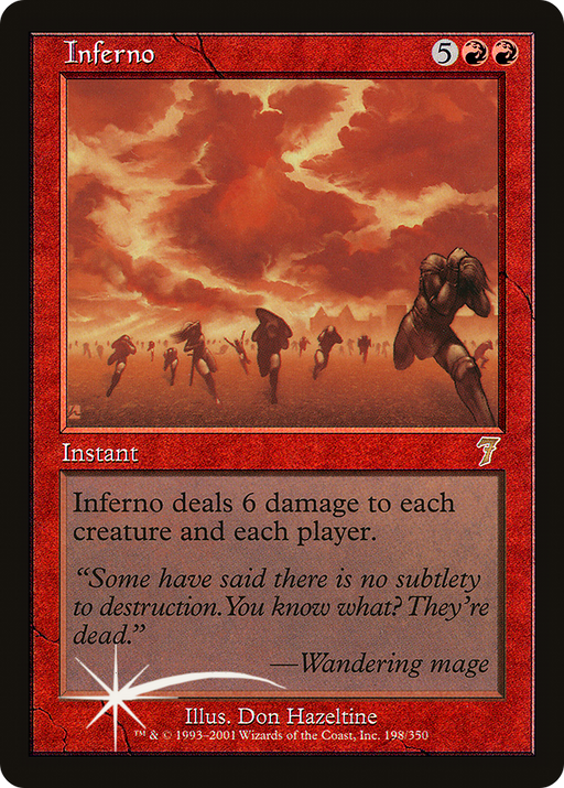 Inferno (7ED-198) [7th Edition] MTG Single Wizards of the Coast