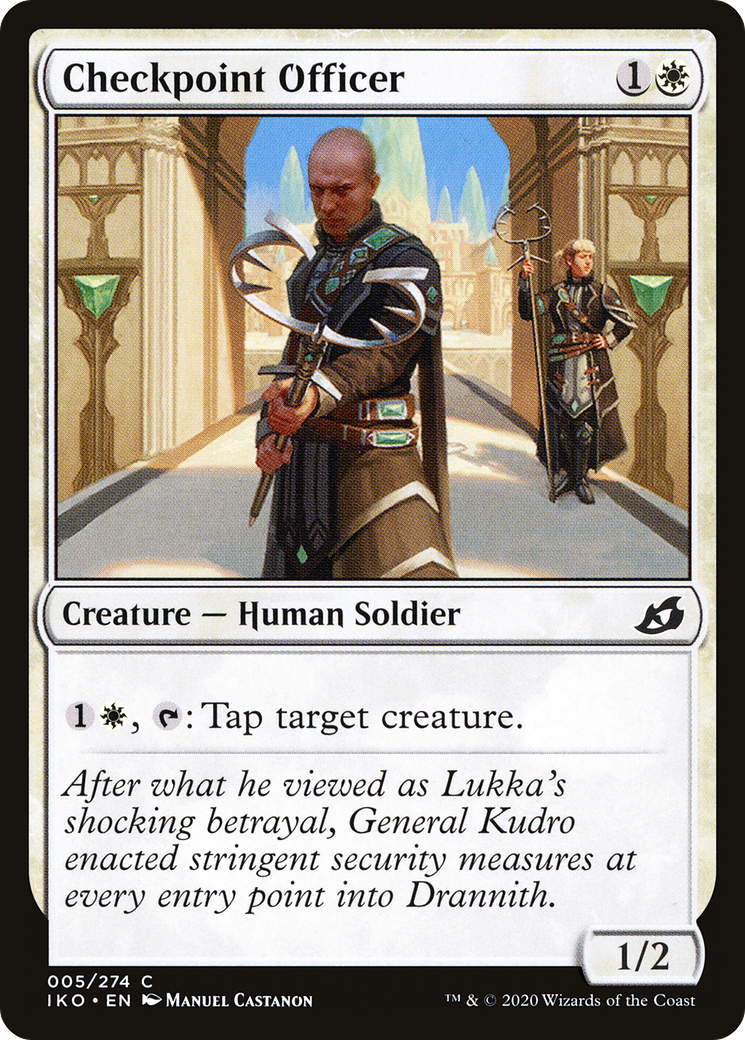 Checkpoint Officer (IKO-005) [Ikoria: Lair of Behemoths] MTG Single Wizards of the Coast