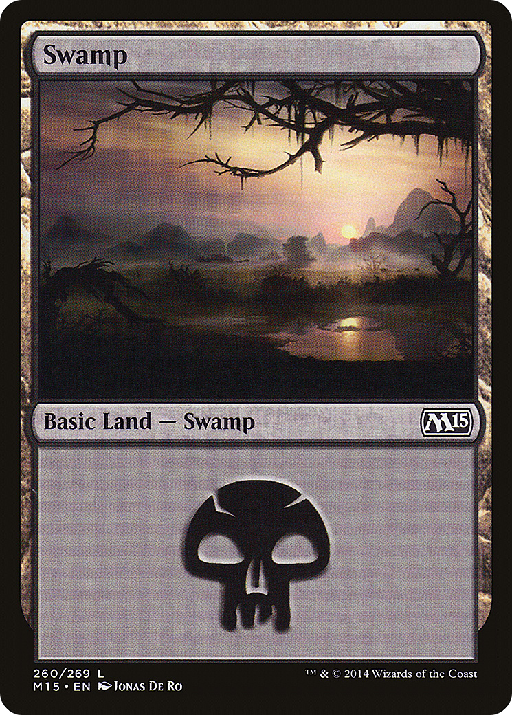 Swamp (M15-260) [Magic 2015] MTG Single Wizards of the Coast