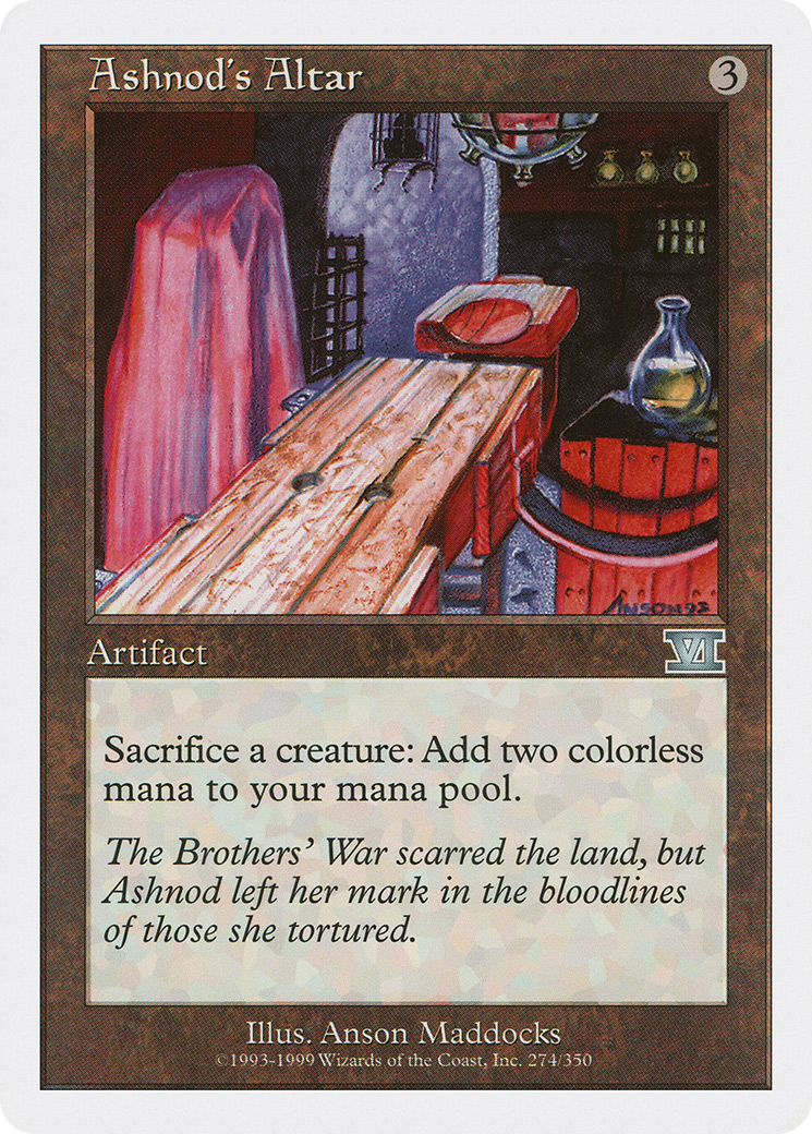 Ashnod's Altar (6ED-274) [Classic Sixth Edition] MTG Single Wizards of the Coast