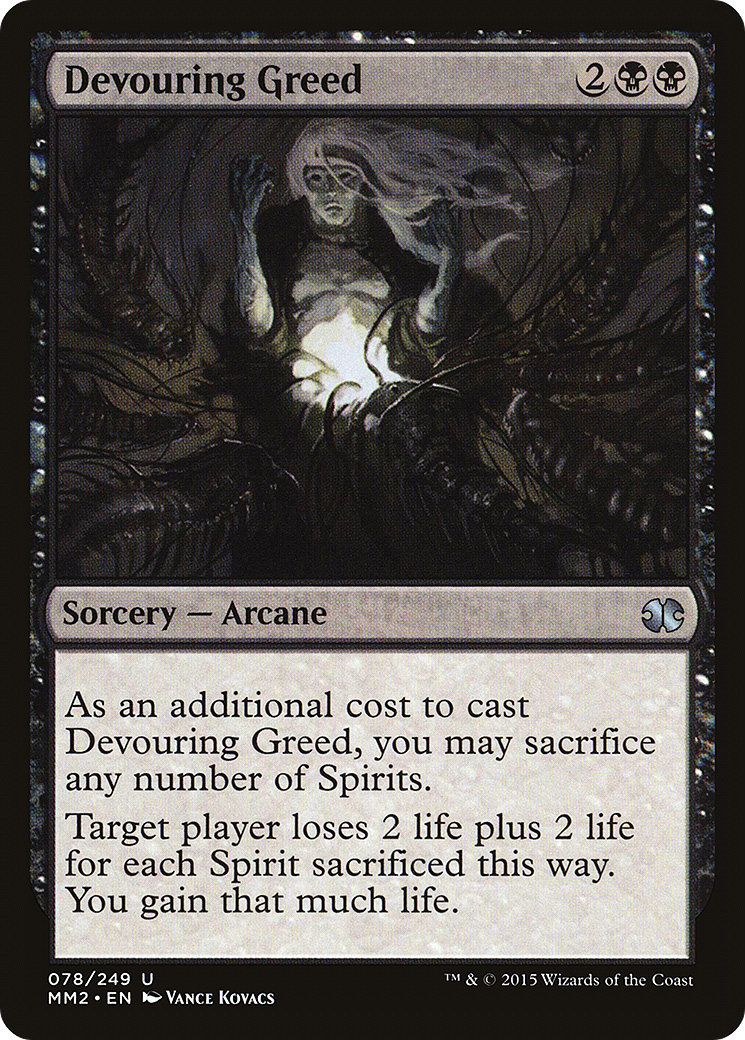 Devouring Greed (MM2-078) [Modern Masters 2015] Foil MTG Single Wizards of the Coast