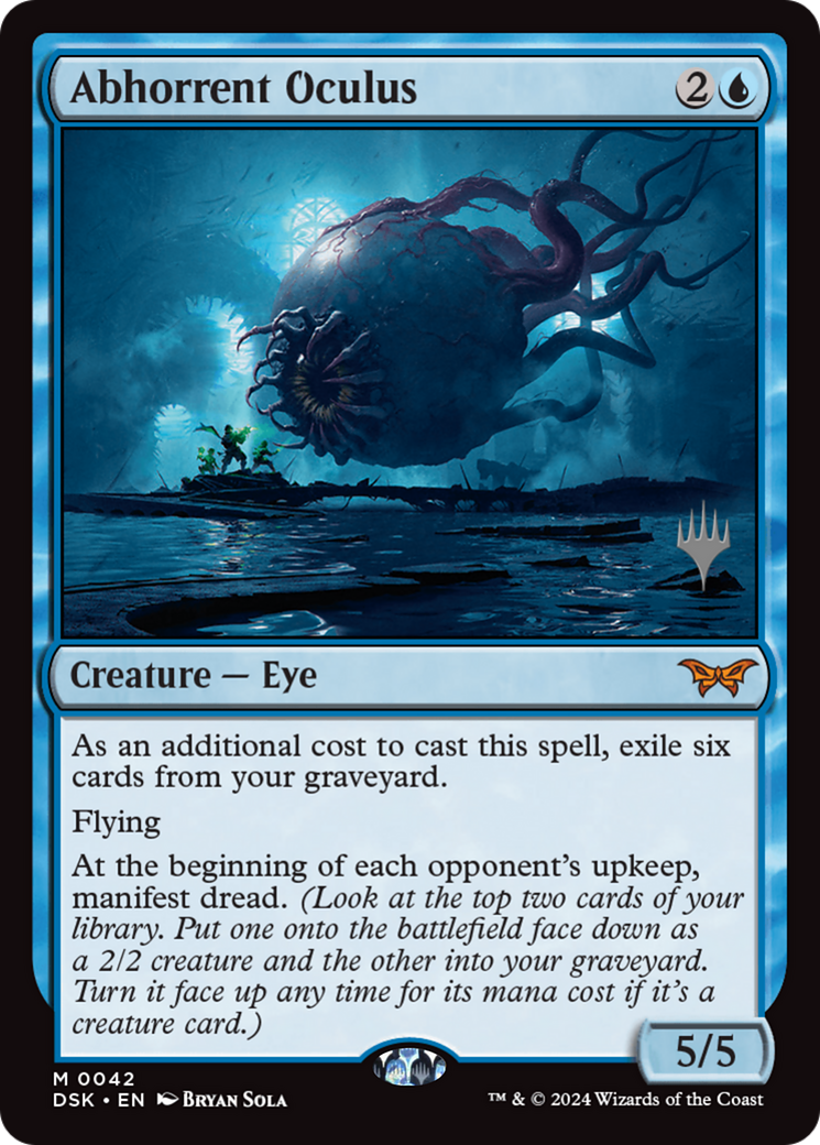 Abhorrent Oculus (PPDSK-042) [Duskmourn: House of Horror Promos] Foil MTG Single Wizards of the Coast