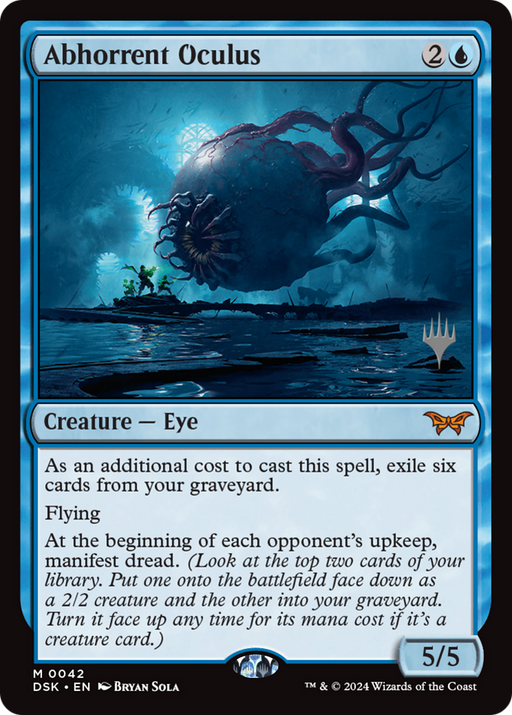Abhorrent Oculus (PPDSK-042) [Duskmourn: House of Horror Promos] Foil MTG Single Wizards of the Coast