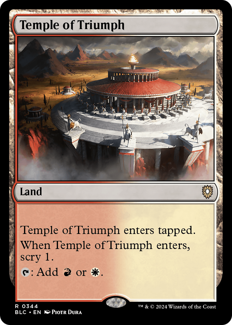 Temple of Triumph (BLC-344) [Bloomburrow Commander] MTG Single Wizards of the Coast