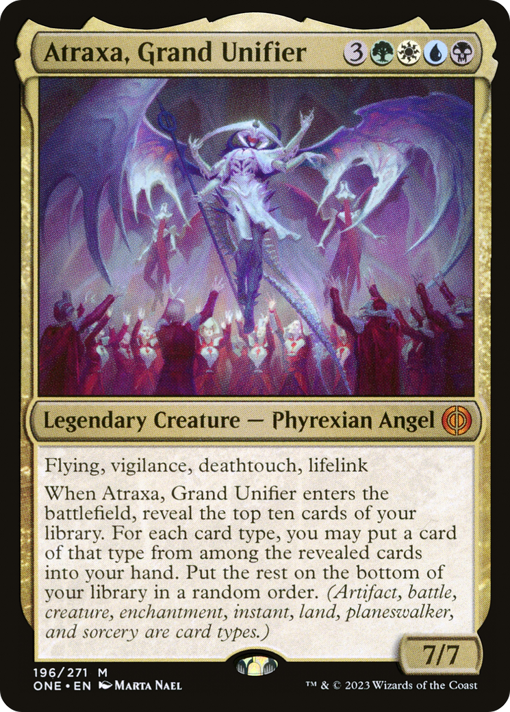 Atraxa, Grand Unifier (ONE-196) [Phyrexia: All Will Be One] MTG Single Wizards of the Coast