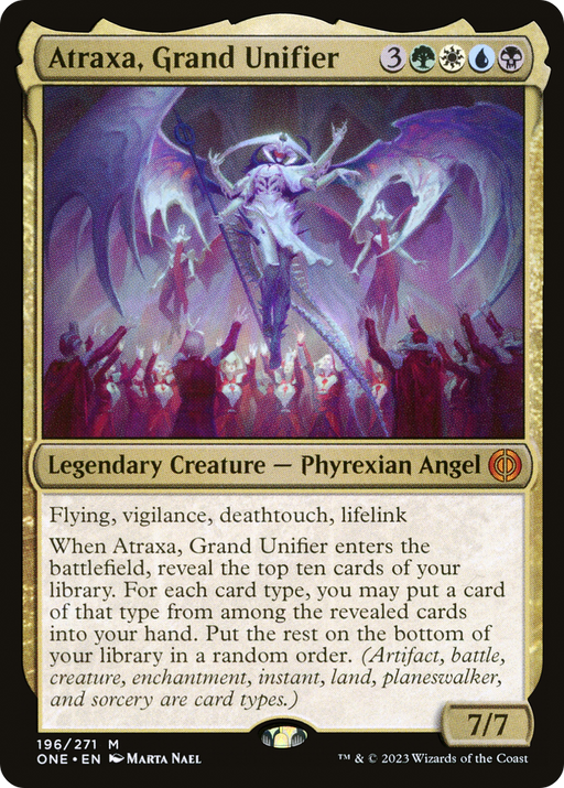 Atraxa, Grand Unifier (ONE-196) [Phyrexia: All Will Be One] MTG Single Wizards of the Coast