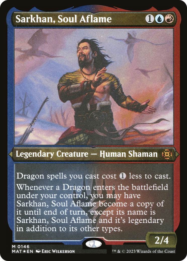 Sarkhan, Soul Aflame (MAT-146) [March of the Machine: The Aftermath] Etched Foil MTG Single Wizards of the Coast